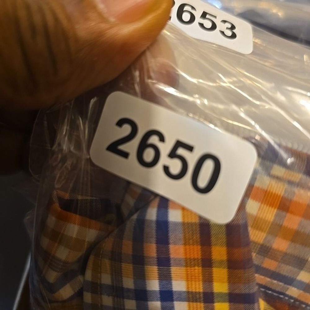 Alan Flusser Shirt Mens Large Multicolored Button Up Plaid Long Sleeve Casual - Picture 7 of 7